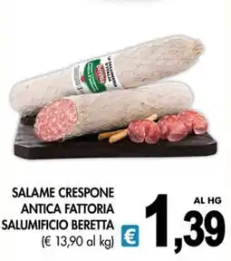 PrestoFresco Salame Crespone Antica Fattoria Salumificio Beretta offerta