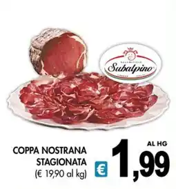 PrestoFresco Coppa nostrana stagionata Subalpino offerta