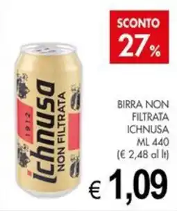PrestoFresco Birra non filtrata Ichnusa offerta