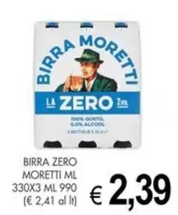 PrestoFresco Birra zero Moretti ml offerta