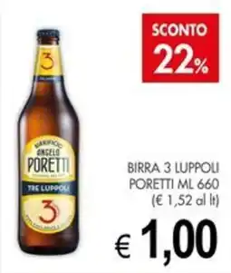 PrestoFresco Birra 3 Luppoli Poretti offerta