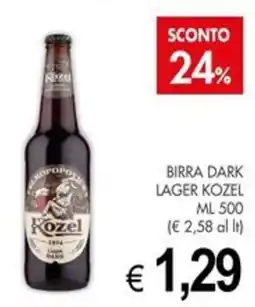 PrestoFresco Birra dark lager Kozel offerta