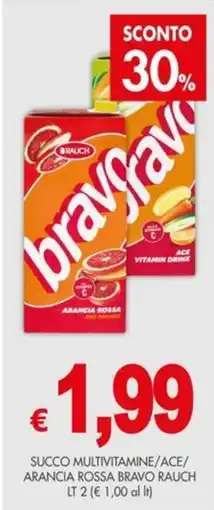 PrestoFresco Succo multivitamine/ace/arancia rossa Bravo Rauch offerta