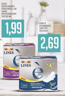 Supermercati Piccolo Lines assorbenti offerta