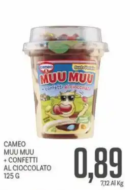 Supermercati Piccolo Cameo Muu Muu + confetti al cioccolato offerta