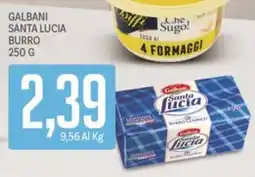Supermercati Piccolo Galbani Santa Lucia burro offerta