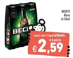 Rossotono Carrefour Beck's Birra offerta