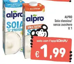 Rossotono Carrefour Alpro Soia classica offerta
