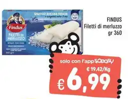 Rossotono Carrefour Findus Filetti di merluzzo offerta
