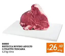 Zona Bistecca bovino adulto c/filetto toscana offerta