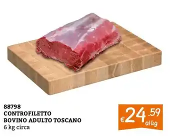 Controfiletto bovino adulto toscano