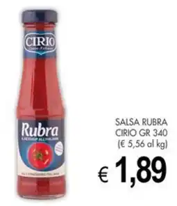 PrestoFresco Rubra ketchup all'italiana Cirio offerta