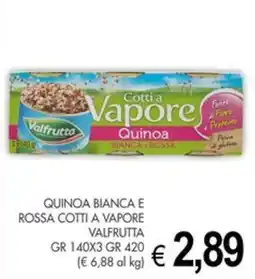 PrestoFresco Quinoa bianca e rossa cotti a vapore Valfrutta offerta