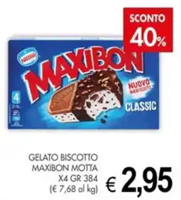 PrestoFresco Gelato biscotto Maxibon Motta offerta
