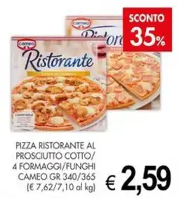 PrestoFresco Pizza Ristorante al Prosciutto Cotto/4 Formaggi/Funghi Cameo offerta