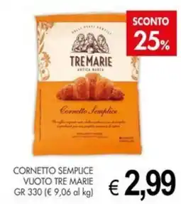 PrestoFresco Cornetto semplice Tre Marie offerta