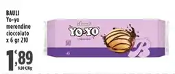 Rossotono Carrefour Baulli Yo-yo merendine cioccolato offerta