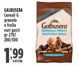 Rossotono Carrefour Galbusera granola e frolla offerta