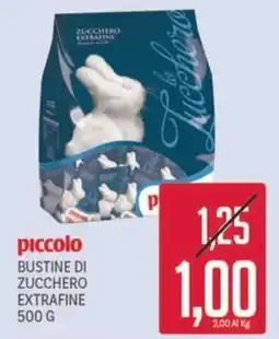 Supermercati Piccolo piccolo bustine di zucchero extrafine offerta