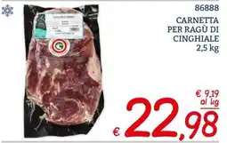 Zona Carnetta per ragù di cinghiale offerta