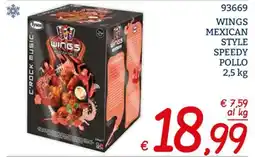 Zona Wings Mexican Style Speedy Pollo offerta