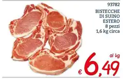 Zona Bistecche di suino estero offerta