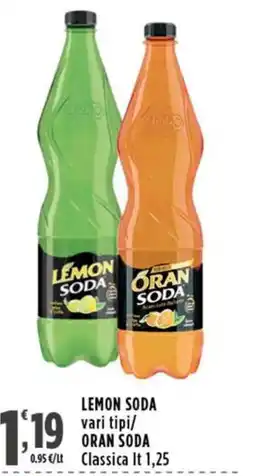 Rossotono Carrefour Lemon Soda Oran Soda offerta