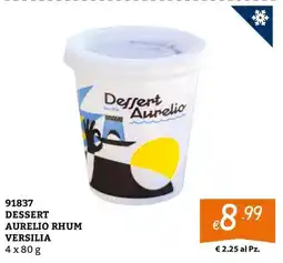 Zona Dessert Aurelio Rhum Versilia offerta