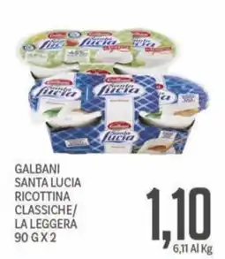 Supermercati Piccolo Galbani Santa Lucia Ricottina Classiche offerta