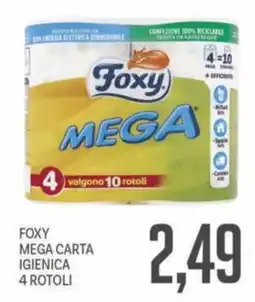 Supermercati Piccolo Foxy mega carta igienica offerta