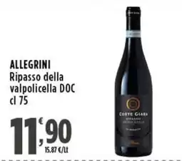 Rossotono Carrefour Allegrini Ripasso della valpolicella DOC offerta
