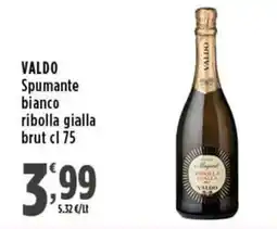 Rossotono Carrefour Valdo spumante bianco ribolla gialla offerta