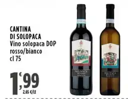 Rossotono Carrefour Cantina di Solopaca Vino solopaca DOP rosso/bianco offerta