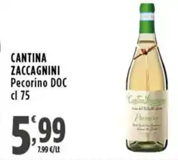Rossotono Carrefour Cantina Zaccagnini Pecorino DOC offerta