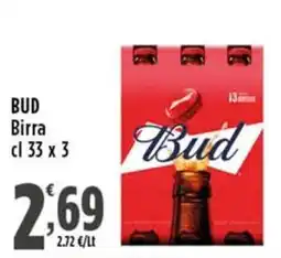 Rossotono Carrefour Bud Birra offerta