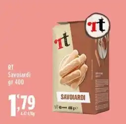 Rossotono Carrefour RT Savoiardi offerta