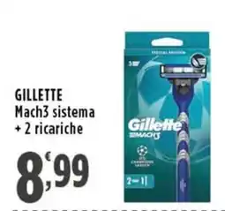 Rossotono Carrefour Gillette Mach3 sistema offerta