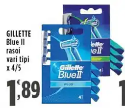 Rossotono Carrefour Gillette Blue II rasoi offerta