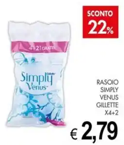 PrestoFresco Rasoiolo Simply Venus Gillette offerta