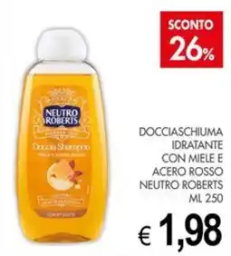 PrestoFresco Doccia Shampoo idratante con miele e acero rosso Neutro Roberts offerta