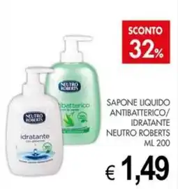 PrestoFresco Sapone liquido antibatterico/ idratante Neutro Roberts offerta