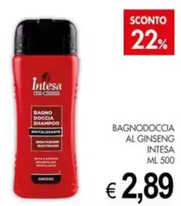 PrestoFresco Bagnodoccia al ginseng Intesa offerta