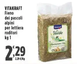 Rossotono Carrefour Vitakraft Fieno dei pascoli alpini per lettiera roditori offerta