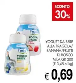 PrestoFresco Yogurt drink mila offerta
