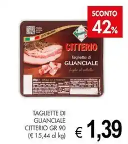 PrestoFresco Tagliette di guanciale Citterio offerta
