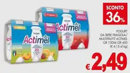 PrestoFresco Yogurt da bere fragola/multifrutti Actimel offerta