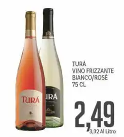 Supermercati Piccolo Turà vino frizzante bianco/rosè offerta