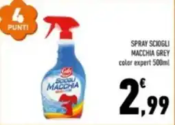 Conad Spray sciogli macchia grey color expert offerta