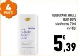 Conad Dove whole body deo offerta