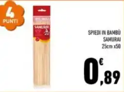Conad Spiedi in bambù Samurai offerta